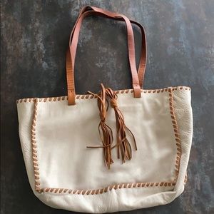 Soft leather tote